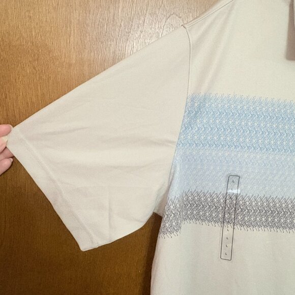 Walter Hagen P11 "Club Chest Stripe" Men's Polo Glacier Grey - Size: Large - NWT - Picture 4 of 14